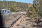 Grand Canyon Railway traveling to the Canyon